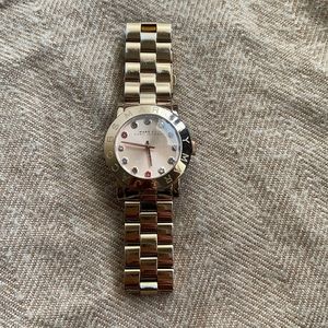Marc by Marc Jacobs rose gold watch.